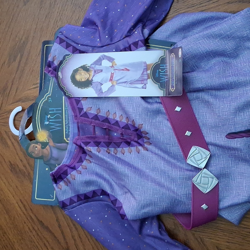 New Disney Wish Asha Dress Costume 4-6X